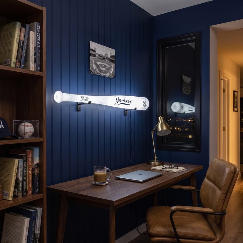 Customer photo of the Lumber Glow bat lamp